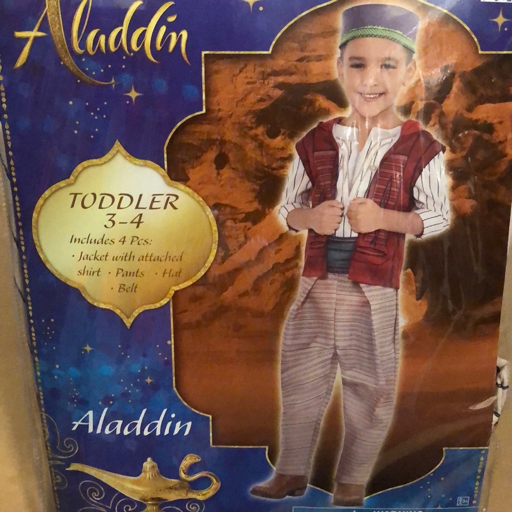 Disney Aladdin Toddler Costume - Red and White